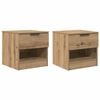 vidaXL Bed Cabinet 2 pcs Artisan Oak 40 x 39 x 40cm Engineered Wood
