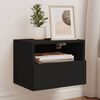vidaXL TV Wall Cabinet Black 40x30x30 cm Engineered Wood