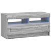 vidaXL LED TV Cabinet Grey Sonoma Engineered Wood