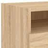 vidaXL Bedside Cabinets with LED Lights 2 pcs Sonoma Oak 40x39x37 cm