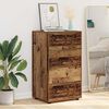 vidaXL Storage Cabinets 2 pcs Old Wood 60 x 48 x 105 cm