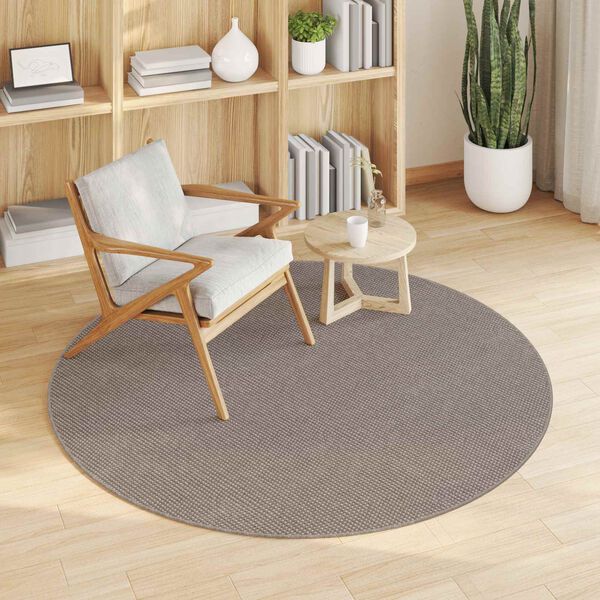 vidaXL Area Rugs Round LUGO Taupe &Oslash; 160 CM Polyester