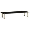 vidaXL TV Stand Black 100x35x17 cm Tempered Glass