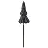 vidaXL 3-Tier Garden Parasol with Aluminium Pole Anthracite 2 m