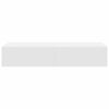 vidaXL Wall Shelf with Drawers White 100x36x19 cm Engineered Wood