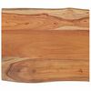 vidaXL Table Top 70x60x2.5 cm Rectangular&nbsp;Solid Wood Acacia Live Edge