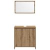 vidaXL 3 Piece Bathroom Furniture Set Artisan Oak Engineered Wood