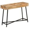 vidaXL Dressing Table 105x35x75 cm Solid Rough Mango Wood and Iron