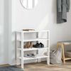 vidaXL Shoe Rack White 61x32x70 cm Engineered Wood