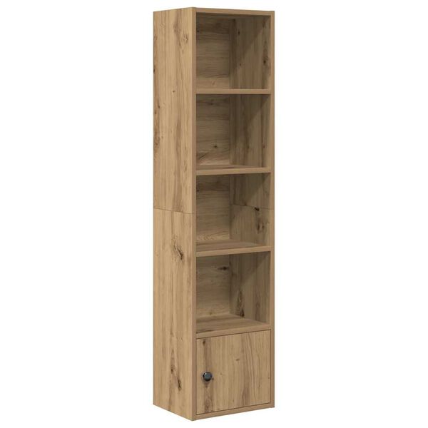 vidaXL Bookcase Artisan Oak 31x24x127 cm Engineered Wood