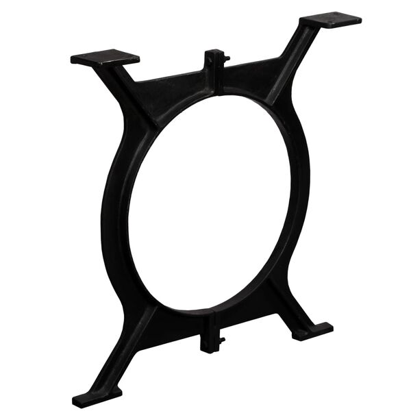 vidaXL Dining Table Legs 2 pcs O-Frame Cast Iron