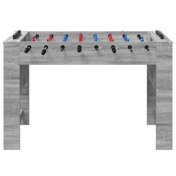 vidaXL Foosball Table Grey Sonoma 125 x 60.5 x 80 cm Engineered Wood