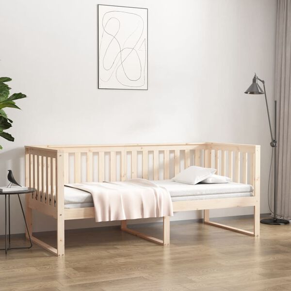 vidaXL Day Bed without Mattress 90x200 cm Solid Wood Pine