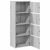 vidaXL Bookcase Grey Sonoma 40x24x102 cm Engineered Wood