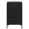 vidaXL Bedside Cabinet Black Oak 40 x 40 x 66 cm Engineered Wood