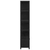 vidaXL Bookshelf Black Oak 80 x 30 x 155.5 cm Engineered Wood