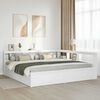 vidaXL Bookcase Bed without Mattress White 180x200cm Solid Wood Pine