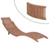 vidaXL Folding Sun Loungers 2 pcs Solid Teak Wood