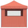 vidaXL Party Tent Folding Terracotta 292 x 440 x 315 cm Oxford Fabric