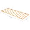 vidaXL Slatted Bed without Mattress Base Adjustable Head 80x200cm