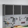 vidaXL Tool Cabinet with Shelf Black and Grey 50 x 20 x 55 cm