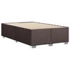 vidaXL Box Spring Bed with Mattress Dark Brown 120x200 cm Fabric