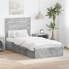 vidaXL Storage Bed Concrete Grey 70 x 190 cm Engineered Wood