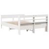 vidaXL Bed Frame without Mattress White 140x200 cm Solid Wood Pine