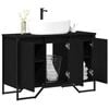 vidaXL Sink Cabinet Other Black Oak 91 x 35 x 60 cm Engineered wood