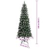 vidaXL Artificial Christmas Tree with 300 LEDs with Stand Green 240 cm