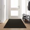 vidaXL Doormat Other Black 120 x 400 cm Polypropylene and vinyl