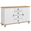 vidaXL Sideboard with Drawer ASKIM 133.5 x 40 x 79 cm Solid pine wood