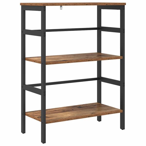 vidaXL Bookshelf Old Wood 60 x 29.5 x 81 cm Engineered Wood
