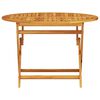 vidaXL Garden Dining Set Folding 5 pcs Brown Solid acacia wood