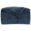 vidaXL Throw Blanket Navy Blue 220 x 240 cm Fleece