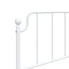 vidaXL Metal Replace Headboard White 100 cm