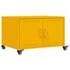 vidaXL Coffee Table Mustard Yellow 68x50x43.5 cm Steel