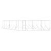 vidaXL Outdoor Dog Kennel Silver 6x14x2 m Galvanised Steel