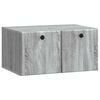 vidaXL Wall-Mounted TV Cabinet 59.5 x 41 x 30 cm Grey Sonoma