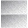 vidaXL Stair Tread 2 pcs 80 x 40 cm Silver Aluminium Rectangular