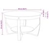 vidaXL Coffee Table &Oslash;68x43 cm Solid Acacia Wood