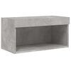 vidaXL 6 Piece TV Wall Units with LED Concrete Grey Engineered Wood