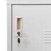 vidaXL Locker Cabinets 5 pcs Light Grey 90x45x92.5 cm Steel