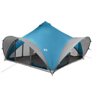 vidaXL Tipi Tent 18.0-Person Blue Polyester and Steel