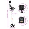 vidaXL Metal Detector with LCD Display 3 Models 19 cm Coil Black