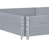 vidaXL Garden Planter Grey 150x100 cm Solid Wood Pine
