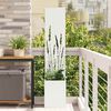 vidaXL Garden Privacy Screen White 32 x 140 cm Cold-rolled steel