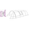 vidaXL Tunnel Tent with Roof Green and White 890 x 470 x 220 cm
