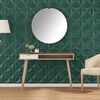 vidaXL Wall Panels 12 pcs Green 50x50 cm XPS 3 m² Origami