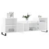 vidaXL TV Cabinet High Gloss White 160x35x55 cm Engineered Wood